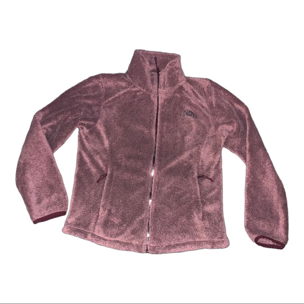 The North Face dusty rose zip up sweatshirt